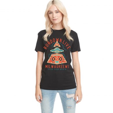 ALL SEEING UFO PYRAMID BOOMBOX T-SHIRT